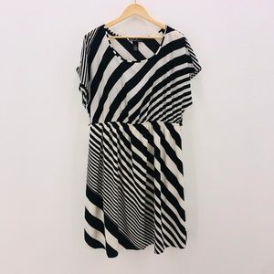 Lane Bryant Dress, Black & White, Sz 14/16
